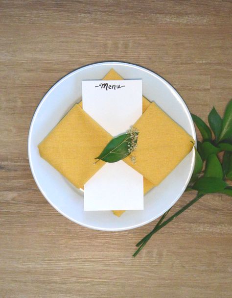 How To Fold Napkins With Menu Card, Napkin Fold Menu Pocket, Napkin Pocket Fold Menu Cards, Square Napkin Fold, Napkin Folding With Menu Card, Fold Napkins For Wedding, Fold Paper Napkins, Wedding Napkin Folding, How To Fold Napkins