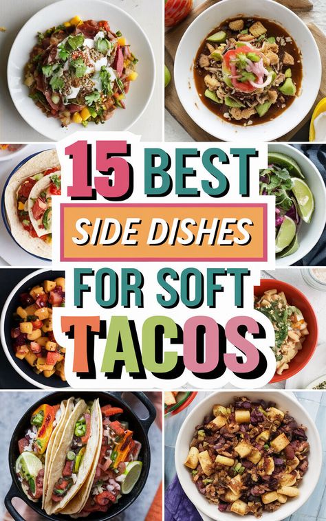 🧀🌮 These side dishes are the perfect complement to your soft tacos! #tacolove #foodheaven #sogood Street Tacos Sides Dishes, Chicken Soft Tacos, Taco Side Dishes, Taco Love, Taco Fillings, Spicy Salsa, Taco Dip, Soft Tacos, Street Tacos