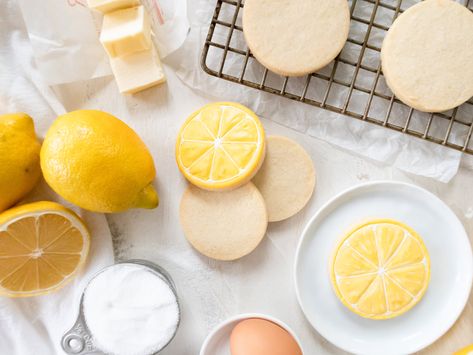 Lemon Sugar Cookie Recipe — Honey Blonde Lemon Sugar Cookies Recipe, Lemon Sugar Cookie, Honey Cookies Recipe, Sugar Cookie Recipes, Royal Icing Cookies Recipe, Roll Out Sugar Cookies, Cut Out Cookie Recipe, Lemon Cookies Recipes, Classic Cookies Recipes