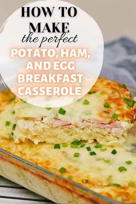 Breakfast Casserole Ham Potatoes, Ham Eggs Potato Casserole, Ham Potato Egg Breakfast Casserole, Ham Potato Egg Casserole, Egg Potatoe Casserole, Ham Egg And Potato Breakfast Casserole, Ham Egg Potato Casserole, Egg And Ham Casserole Recipes, Ham Egg Potato And Cheese Casserole