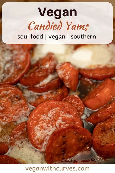 Vegan Thanksgiving Sweet Potato Recipes, Vegan Yams Thanksgiving, Vegan Yam Recipes, Vegan Candied Yams, Vegan Thanksgiving Dinner Recipes, Vegan Soul Food Recipes Plant Based, Vegan Sunday Dinner Ideas, Black Vegan Soul Food, Vegan Southern Food