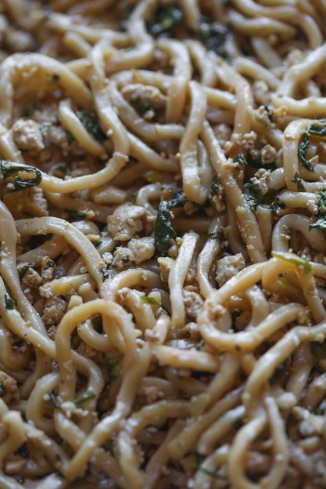 Thai Wheat Noodles, Wheat Noodles, Tofu Stir Fry, Stir Fry Noodles, Sesame Sauce, Quick Weeknight Meals, Bean Curd, Spinach Leaves, Trader Joe