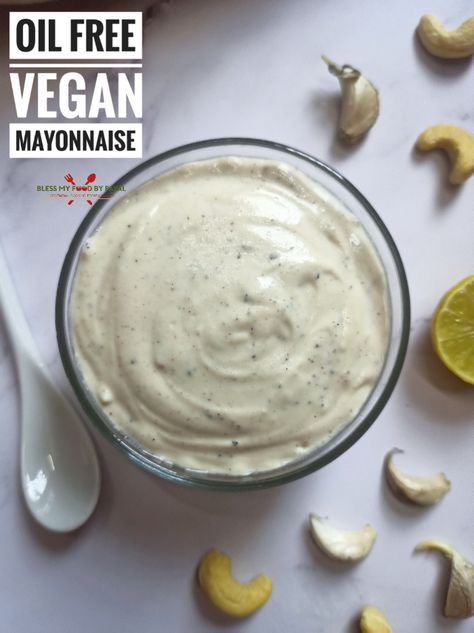 Vegan Mayo Recipes, Dairy Free Mayo Recipe, Mayo Based Sauces, Vegan Mayo Salad Dressing, Plant Based Mayo Recipe, No Oil Mayonnaise Recipe, Healthy Mayonnaise Recipe, Aip Mayo, Oil Free Mayo