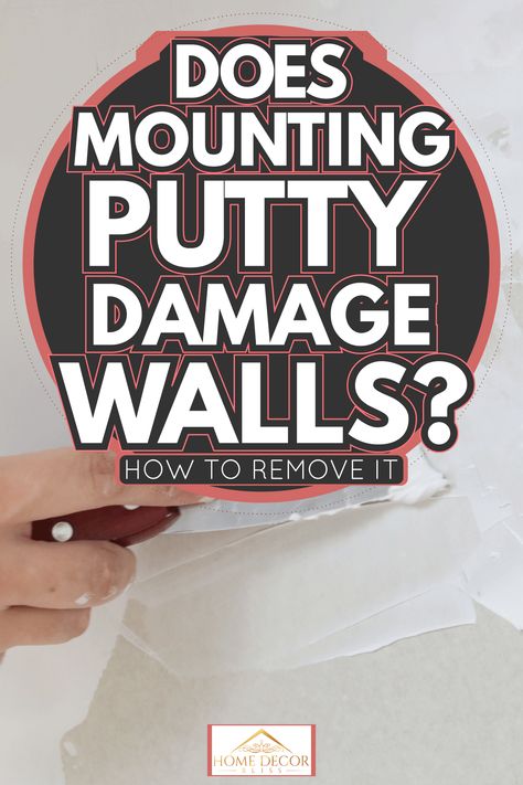 Does Mounting Putty Damage Walls? [And How To Remove It] - Home Decor Bliss Hanging Pictures On The Wall, Mounting Putty, Silly Putty, Preventative Health, Blue Poster, Block Wall, Picture Hanging, Tooth Decay, Hanging Pictures