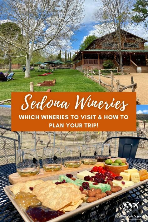 Wineries to Visit in Sedona, Arizona (area) | Wine tasting in Sedona was quite a surprise, a perfect fast day trip from Sedona. Most of these wineries are only 20 minutes from downtown Sedona & are a great way to spend half a day with wine, live music, & beautiful scenery. Arizona wineries, things to do in Sedona, Sedona itinerary ideas! Sedona Wine Tours, Sedona Arizona Things To Do In, Sedona Arizona Outfits, Sedona Wineries, Arizona Wineries, Sedona Itinerary, Sedona Arizona Travel, Usa Trips, Things To Do In Sedona