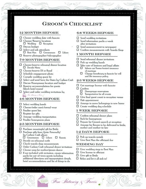 The Groom has to be organized too! orghttp://foreverfriendsfinestationeryandfavors.com Wedding Beauty Checklist, Wedding Day Checklist, Wedding To Do List, Wedding Reception Invitations, Wedding Planning Timeline, Wedding Info, Wedding Planning Guide, Forever Friends, Wedding Speech