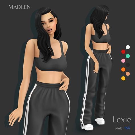 outfit by madlen Pelo Sims, The Sims 4 Packs, Sims 4 Mm Cc, Oversized Pants, Sims 4 Teen, Sims 4 Mm, Sims4 Clothes, Sims 4 Cc Packs, Sims 4 Collections