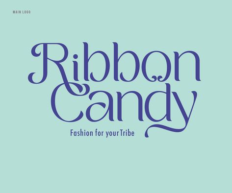 Ribbon Logo Design, Ribbon Typography, Ribbon Font, Ribbon Graphic, Ribbon Logo, Ribbon Candy, Typo Logo, Dance School, Typography Graphic