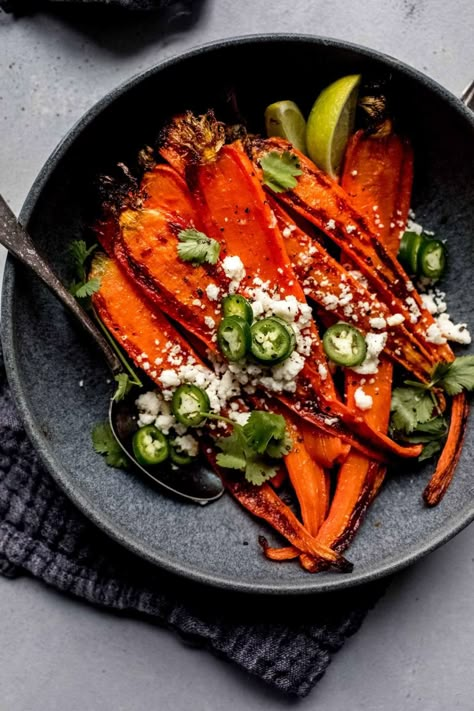 Mexican Carrots Recipe Oven Roasted Carrots, Taco Side Dishes, Carrots Side Dish, Best Sides, Easy Mashed Potatoes, Roasted Vegetable Recipes, Beautiful Food Photography, Wine Pairings, Street Corn