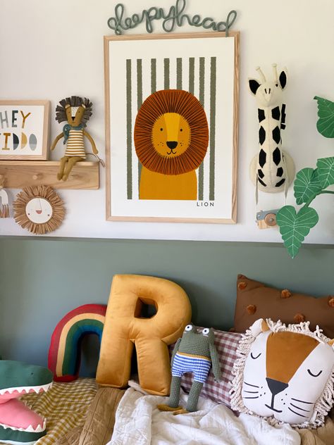 Our cute lion print is a favourite with children. Team it with our monkey and toucan art prints for a fun gallery wall of art. Or add our popular born to be wild typography print for an inspirational jungle or animal safari theme room. Kids of all ages adore our bold and colourful wall art - suitable for nursery or kids bedroom. All of our designs are printed by professionals onto a warm white, fine art paper - a matte finish, museum quality paper which provides beautiful depth of colour. Using Safari Theme Room, Safari Bedroom, Jungle Bedroom, Safari Room, Toucan Art, Animal Bedroom, Kids Bedroom Inspiration, Lion Print, Nursery Room Inspiration