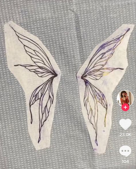 Farie Wings Tattoo, Half Fairy Wing Tattoo, Mini Fairy Wings Tattoo, Single Line Spine Tattoo, Fair Wing Tattoo, Dragonfly Wing Tattoo On Back, Luna Moth Wings Tattoo, Faerie Wing Tattoo, Delicate Fairy Wings Tattoo