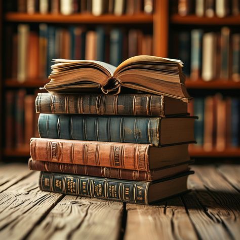 A Pile Of Books Rests On A Wooden Desk#pikbest##Illustration Desk Illustration, Photography Photo Ideas, Book Rest, Digital Decorations, Photography Movies, Pile Of Books, Heart Illustration, Book Stack, Wooden Desk