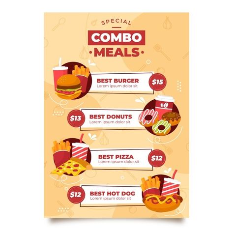 Combo Meals Ideas, Combo Meal Poster, Combo Offer Poster Design, Business Poster Ideas, Food Offer Poster Design, Poster Ideas Canva, Offers Poster, Offer Poster Design, Offer Poster