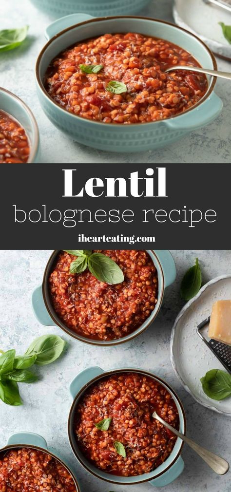 Red Lentil Bolognese Vegan, Vegan Red Lentils Recipe, Lentil Ragu Recipe, Lentil Tomato Sauce, Canned Lentil Recipes Easy, Red Lentil Recipes Healthy, Red Lentils Recipe Easy, Simple Lentils, Lentil Bolognaise