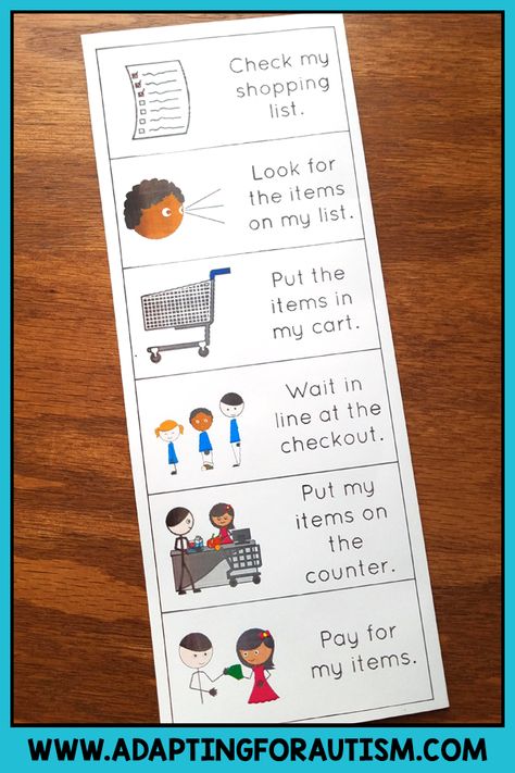 Grab this free shopping list and schedule! Taking your special education students grocery shopping is the ultimate life skills activity!  Community based instruction should be a priority but it's hard to know what to do. Click to read some tips and grab a FREE editable shopping list! #adaptingforautism #lifeskills Life Skills Grocery Shopping, Task Analysis Life Skills, Community Based Instruction Ideas, Task Analysis Special Education, Circles Curriculum, Community Based Instruction, Future Skills, Education Support, Intervention Specialist