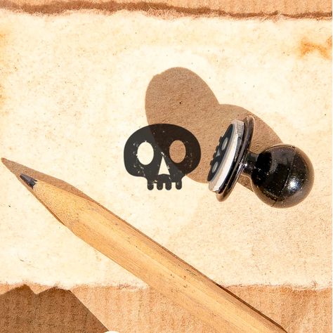 Mini Rubber Stamp Skull Skull Ministamp Stamp Skull Mini - Etsy Lithuania