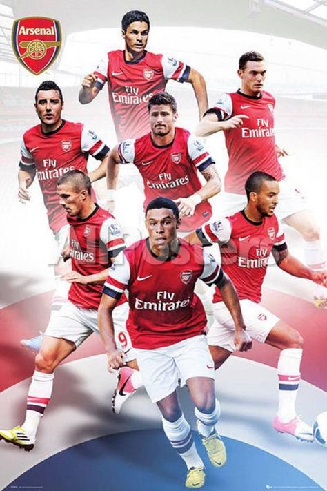 Arsenal FC 2012/13 Players Sports Poster - 61 x 91 cm Ramsey Arsenal, Football Prayer, Theo Walcott, Soccer Photography, Mens Soccer Cleats, Arsenal Players, Action Photography, Soccer Poster, Mikel Arteta