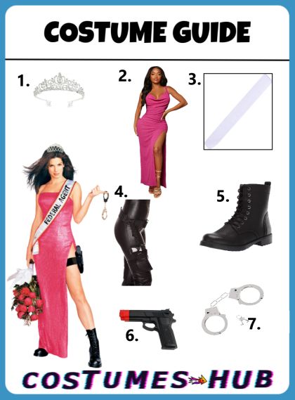 M Themed Costumes, Iconic Fashion Looks Movies, Sarah Bellum Costume, Women Celebrity Halloween Costumes, Woman Costume Ideas Diy, Cosplay Ideas Movies, Miss Congeniality Couples Costume, Unique Simple Halloween Costumes, Miss Congeniality Outfits