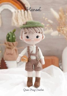 Crochet Toys Free Patterns, Crochet Toys Free, Crochet For Boys, Green Frog, Flower Fairies, Crochet Bear, Knitted Dolls, Crochet Baby Patterns, Doll Pattern