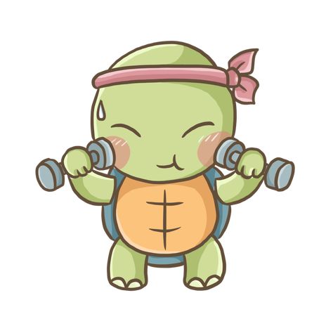 Exercise Cartoon, Cute Turtle Drawings, Kawaii Turtle, Chibi Manga, Cartoon Turtle, Scrapbook Pictures, Turtle Drawing, Drawing Clipart, Cute Turtles