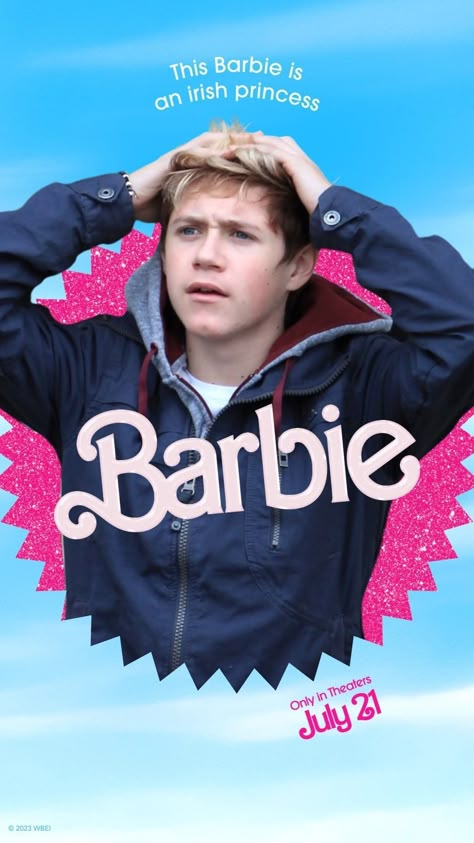 Niall Horan Barbie, Irish Princess Niall, I Heart Niall Horan, Niall Horan Funny, One Direction Collage, Niall Horan Baby, One Direction Images, One Direction Niall, 1d Funny