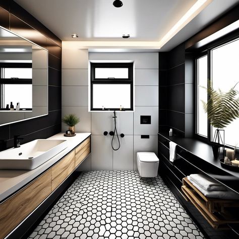 20 Elegant Dark Floor Bathroom Ideas: Designs and Trends for a Stunning Makeover Bathrooms With Dark Floors, Dark Floor Bathroom Ideas, Dark Tile Bathroom Floor, Dark Floor Bathroom, Floor Bathroom Ideas, Dark Tile Bathroom, Dark Bamboo Flooring, Dark Flooring, Walnut Hardwood Flooring