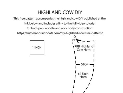 Highland Cow Pattern ONLY - Google Drive Felt Patterns Free, Highland Cow Pattern, Cow Patterns, Cow Craft, Cow Horns, Highland Cows, Felt Pattern, Crafts For Home Decor, Diy Crafts For Home Decor