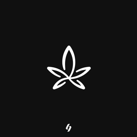 Medicinal Weeds, Hemp Leaf, Leaf Logo, Simplistic Tattoos, Tattoo Design Drawings, Logo Concept, Insta Photo Ideas, Logo Design Inspiration, Leaf Tattoos