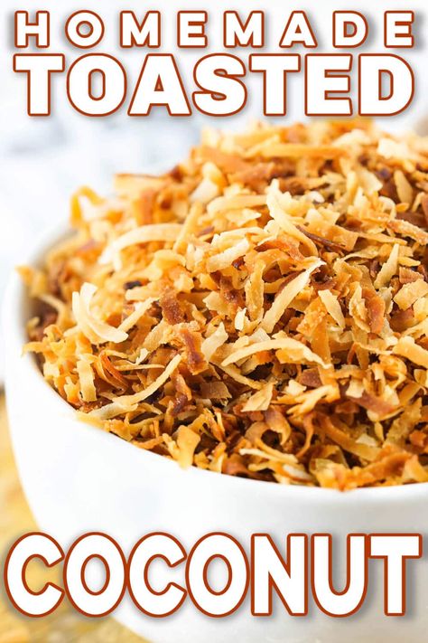 TOASTED COCONUT Coconut Recipe, Fresh Spices, Awesome Recipes, Homemade Seasonings, Recipe Board, Coconut Recipes, Family Food, Easy Delicious Recipes, Easy Casserole