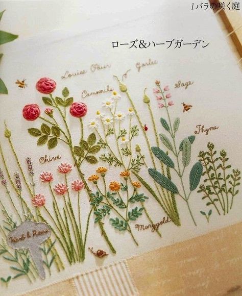 Pixel flowers Kazuko Aoki, Áo Blu, Embroidery Book, Pola Sulam, Needlework Embroidery, Japanese Embroidery, 자수 디자인, Silk Ribbon Embroidery, Embroidery Craft