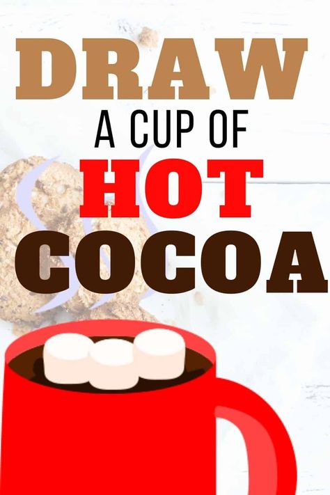 How to Draw a Cup of Hot Cocoa - Video Tutorial - Paper Flo Designs Hot Cocoa Drawing, Mugs Drawing, Draw A Snowman, Digital Art Supplies, Cup Of Hot Cocoa, Mug Drawing, Cup Of Hot Chocolate, Diy Mugs, Painted Cups