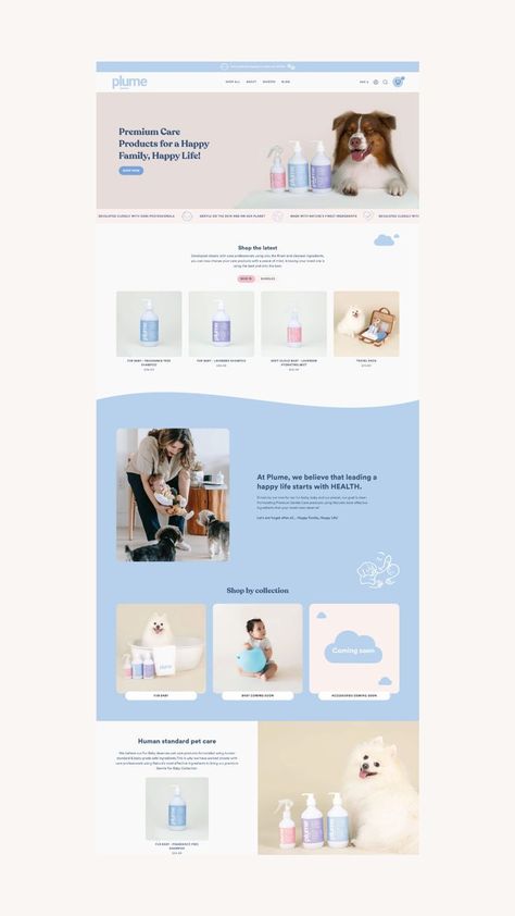 #Trier #Ecommerce_Landing_Page_Design #Ecommerce_Landing_Page #Pet_Care_Products Portfolio Website Design Inspiration, Pet Branding, Shopify Website Design, Portfolio Website Design, Shopify Design, Website Design Layout, Shopify Website, Branding Website Design, Ui Design Inspiration