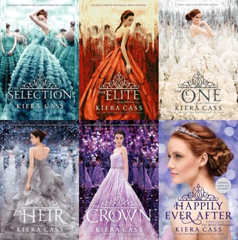 The Selection by Kiera Cass - It's a cross between Hunger Games and the Bachelor. Kiera Cass Books, Selection Series, Kiera Cass, Wattpad Books, Book Suggestions, Books For Teens, Book Fandoms, Narnia, Fantasy Books