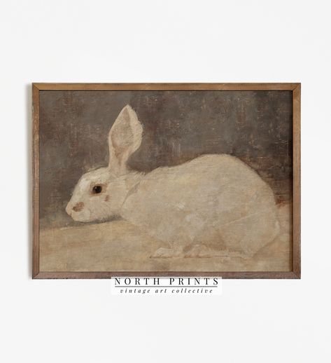 Really love this, from the Etsy shop NorthPrints. https://etsy.me/3WTf0jV #etsy #vintageprint #northprints #printablewallart #digitaldownload #wallart #digitalartprint #downloadableart #farmhousedecor #countrynursery Country Nursery, Rabbit Wall Art, Bunny Painting, Rabbit Painting, Retro Kunst, Gallery Wall Art Set, Vintage Rabbit, Vintage Bunny, Rabbit Art