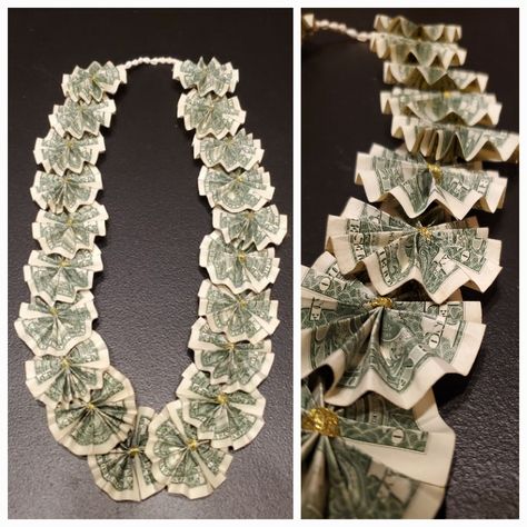 Collar Ideas, Money Necklace, Graduation Money, Graduation Leis, Money Lei, Amazing Ideas, Lei, Labor, New Color