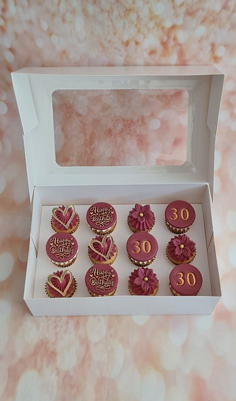 Ideas For 30th Birthday, Festival Food, Happy 30th, Happy 30th Birthday, Cupcake Ideas, Food Festival, 30th Birthday, Mini Cupcakes, Birthday Ideas