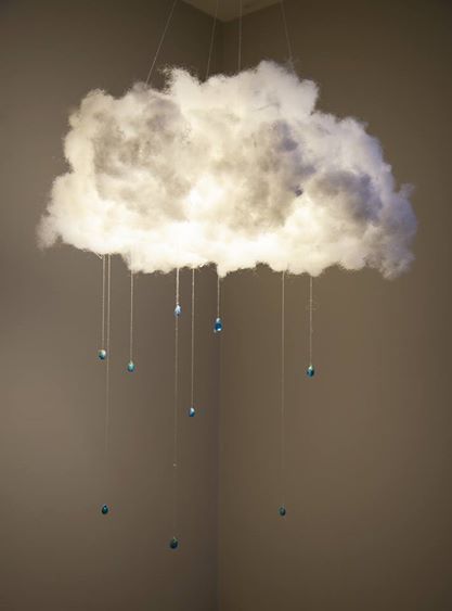 Diy Cloud Table, Cotton Clouds Decoration, Fluffy Bedroom Ideas, Led Cloud Lights, Cloud Lantern, Fluffy Bedroom, Cloud Decor, Cloud Decoration, Cloud Lamp