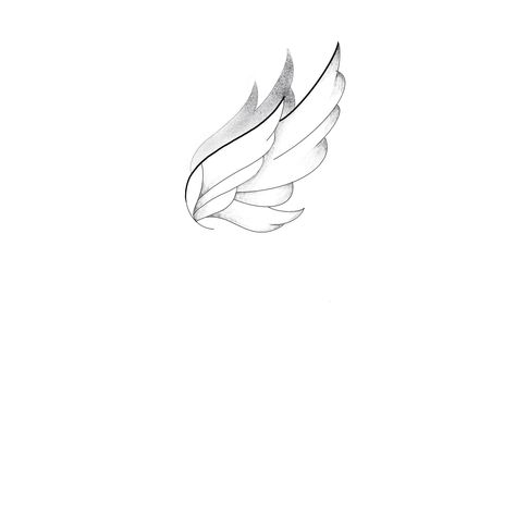 Minimal Wings Tattoo, White Angel Wings Tattoo, One Wing Tattoo, Runner Tattoo, Alas Tattoo, Airplane Tattoos, Wing Tattoo Designs, Neck Tattoos Women, Petite Tattoos