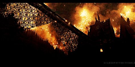 Hogwarts Battle Aesthetic, Battle Of Hogwarts Aesthetic, Hogwarts Final Battle, Fanfiction Characters, Goblet Of Fire Gif, Battle Of Hogwarts, Whomping Willow, Harry Potter After The Battle Of Hogwarts, Battle Of Hogwarts Gif