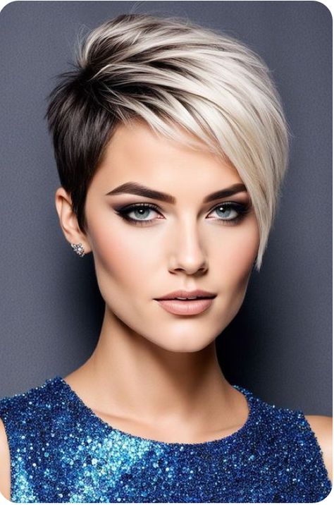 Brooke Hairstyles, Bold Haircuts, Pixie Haircut Ideas, Asymmetrical Pixie Cuts, Short Spiked Hair, Short Hair Images, Asymmetrical Pixie, Short Hair Pixie Cuts, Spiked Hair