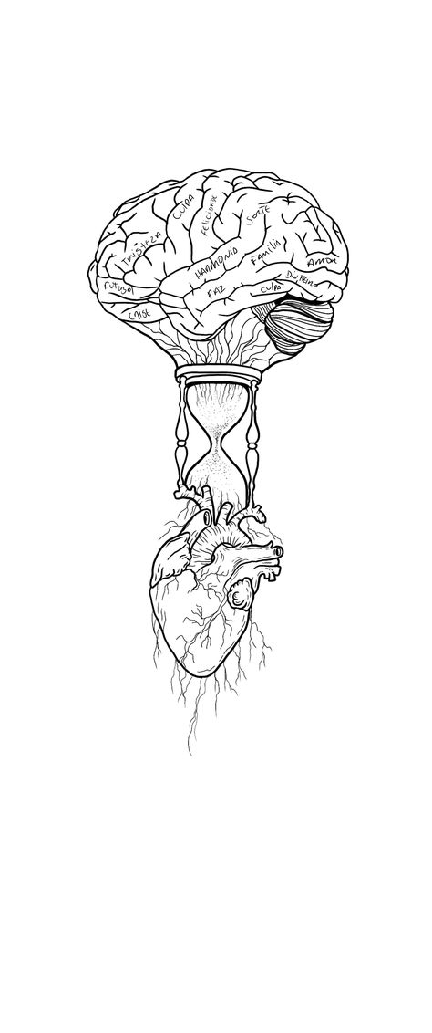 Anatomical Embroidery, Side Arm Tattoos, Heart Vs Brain, Brain Drawing, Brain Tattoo, Brain And Heart, Optical Art, Arm Tattoos For Women, Sketch Ideas