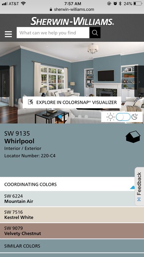 Whirlpool Sherwin Williams, Sherwin Williams Whirlpool, Paint Stain, Coordinating Colors, Sherwin Williams, Master Bath, Baby Nursery, Interior And Exterior, Paint Colors