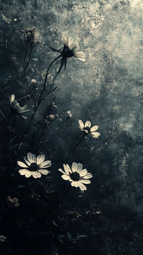 "Create Gothic Flowers with Grunge & Smilecore Styles for Unique Decor" Gothic Imagery, Starry Night Wallpaper, Really Cool Wallpapers, Dark Gothic Art, Vintage Meets Modern, Gothic Flowers, Flower Poster, Cute Flower Wallpapers, Colorful Abstract Painting