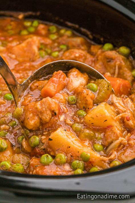 Pork Stew Crockpot, Easy Stew Recipes, Pork Stew Recipes, Eating On A Dime, Crockpot Stew, Slow Cooker Stew, Pork Stew, Potato Rice, Crockpot Pork