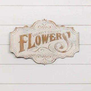 Hello friends! Add a little vintage charm to your garden or outdoor patio with this aged white metal Locally Grown Flowers sign. Tag a friend who loves flowers!🌺 Old Fashioned Ice Cream, White Candle Holders, Window Wall Decor, Rustic Window, Farmhouse Frames, Chic Farmhouse, Room Color, Potting Shed, Tea Towel Set