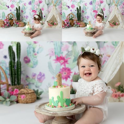 Cactus Cakesmash - Connecticut Family Photography,Connecticut Maternity Photographer,Connecticut Newborn Photographer, One Prickly Pair Smash Cake, Cactus Smash Cake First Birthdays, Cactus Smash Cake, Cactus First Birthday, Southwest Baby Shower, Fiesta Theme Party Decorations, Twin Things, Kid Cakes, Cactus Birthday