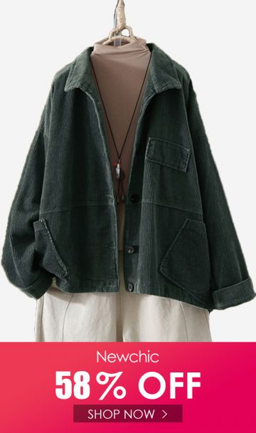 I found this amazing Corduroy Turn-down Collar Vintage Plus Size Jackets with US$22.79,and 14 days return or refund guarantee protect to us. --Newchic