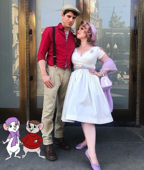 DisneyBound on Instagram: “#disneyboundchallenge Day 12: The Rescuers 🐭🐭 @karinpirate” Disneybound Couples, Didny Worl, Bernardo Y Bianca, Dapper Day Disneyland, Dapper Day Outfits, Disney Dapper Day, Disney Bound Outfits Casual, Disneybound Outfits, Special Event Outfit