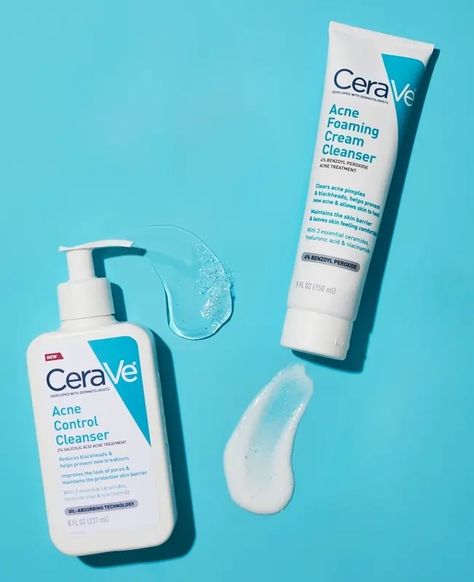 Discover the differences between CeraVe's Acne Control Cleanser and Acne Foaming Cream Cleanser in this comprehensive guide. Cerave Cleanser For Acne, Cerave Acne Foaming Cleanser, Cerave Acne Control Cleanser, Acne Foaming Cream Cleanser, Skin Blackheads, Cerave Cleanser, Cerave Skincare, Salicylic Acid Cleanser, Acne Cleanser