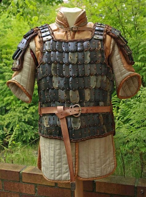 Lamellar Armor, Sca Armor, Norse Design, Chinese Armor, Viking Armor, Armor Clothing, Ancient Armor, Viking Costume, Larp Armor